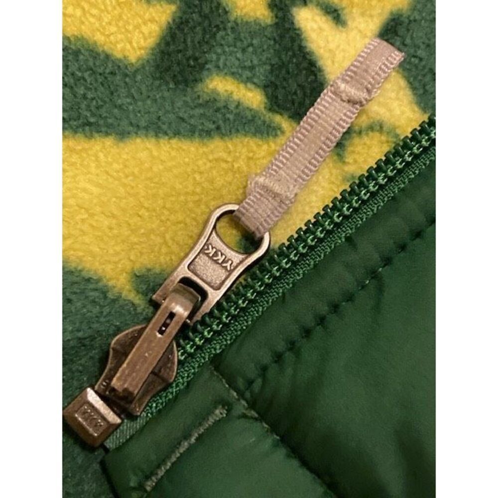 Columbia Youth Reversible Jacket Fleece Bubble Green & Yellow Size L (14/16) - Picture 13 of 14